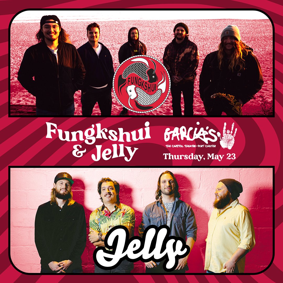 💥 TONIGHT! 💥 <a href="/Fungkshui_band/">Fungkshui</a> and <a href="/Jellytheband/">Jelly</a> shred a night of monster jams! Snag your tickets 🎫 now to join the party-->> brnw.ch/21wK4jc
Doors: 7PM // Show: 8PM