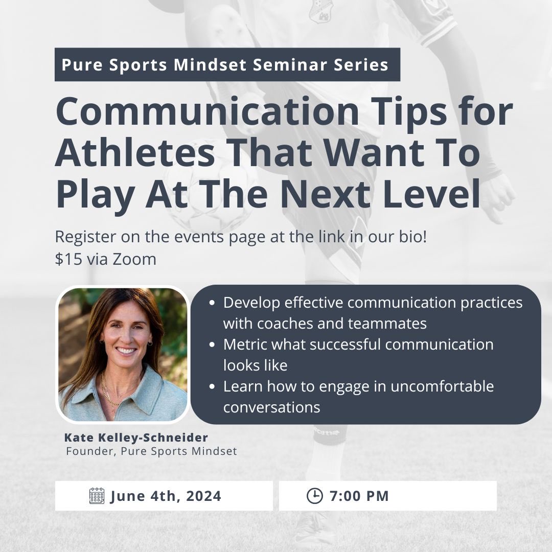 TherapybyKate's tweet photo. Communication is key to an athlete's success on and off the court. Come join me on June 4th to gain tips on how to increase interpersonal skills in the sports world! https://t.co/e5HWPfbWTk