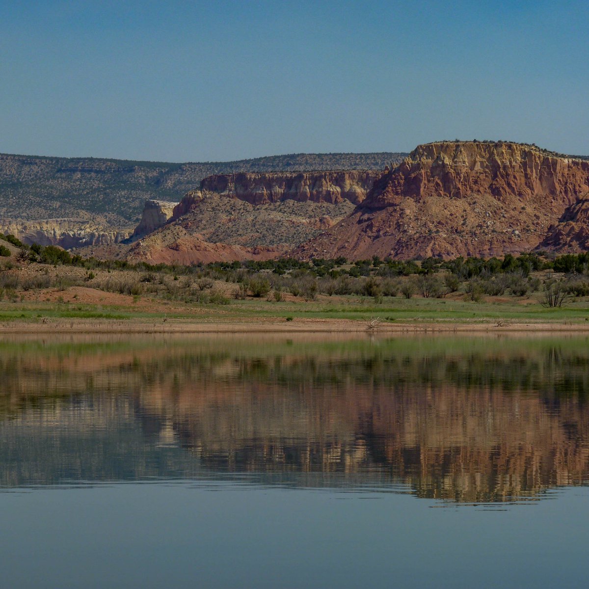 Abiquiu Lake reflections... #NewMexico #roadtrip #travel #camping #fishing #waterisprecious #Abiquiu #walleye #daytrip #weekendgetaway