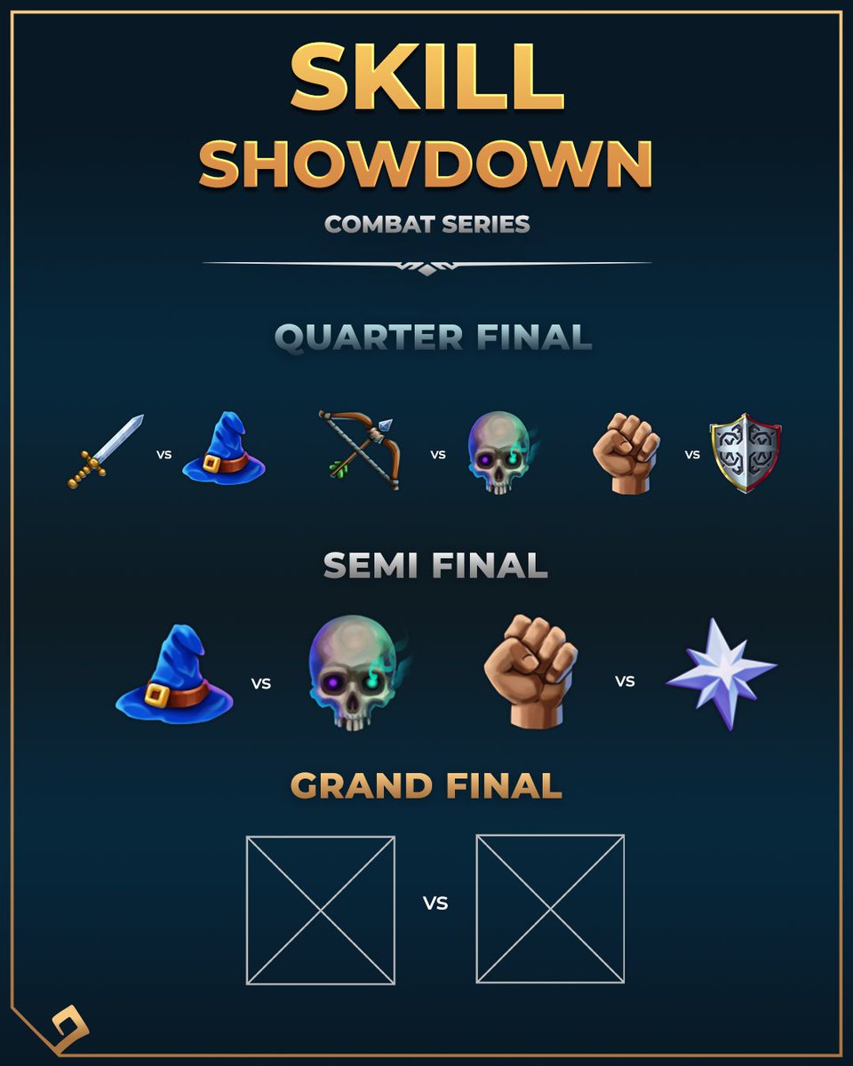 It's time for the Skill Showdown semi finals...🥊💥 A (wild) Prayer appears! ✨But will it be effective against Strength? Vote for your favourite combat skill in the polls below. 🧵⬇️