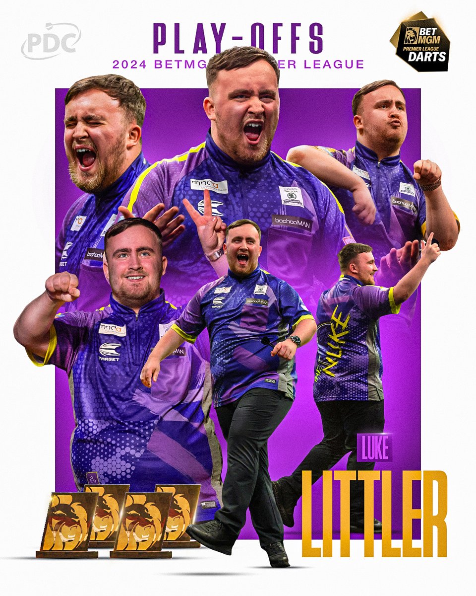 OfficialPDC's tweet photo. 1⃣ Luke Littler

🏆 4x Nightly wins
🥈 2x Nightly runner-ups
📊 99.20 tournament average
🔥 114 180s https://t.co/0Ng6ctfkl6