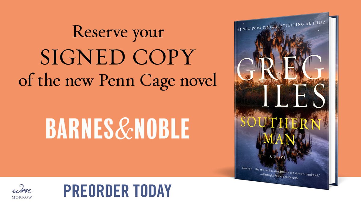 I know what you’re doing on May 28th. Spend some time with Penn Cage by preordering a signed copy of my new novel, Southern Man, now, to have it the day it goes on sale. Info on signed copies here: bit.ly/3J2ysWy