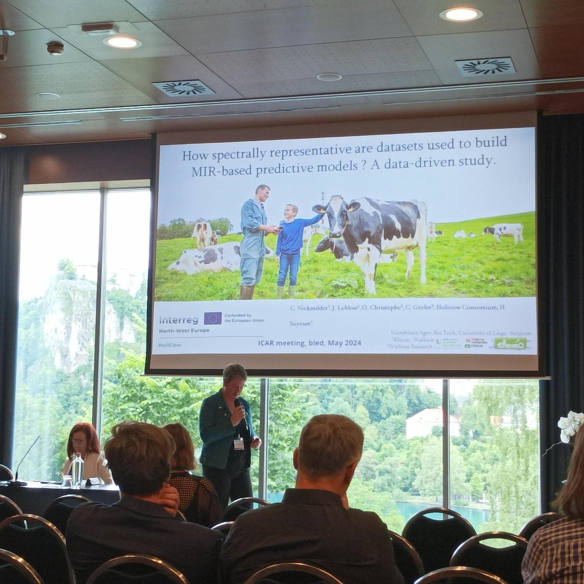 Héléne Soyeurt from <a href="/AgroBioTech/">Gembloux Agro-Bio Tech</a> talked about HoliCow this morning during her presentation about MIR-based predictive models at <a href="/ICAR_Committee/">ICAR.Official</a> and <a href="/InterbullCentre/">Interbull Centre</a>  Annual Conference in Bled, Slovenia!