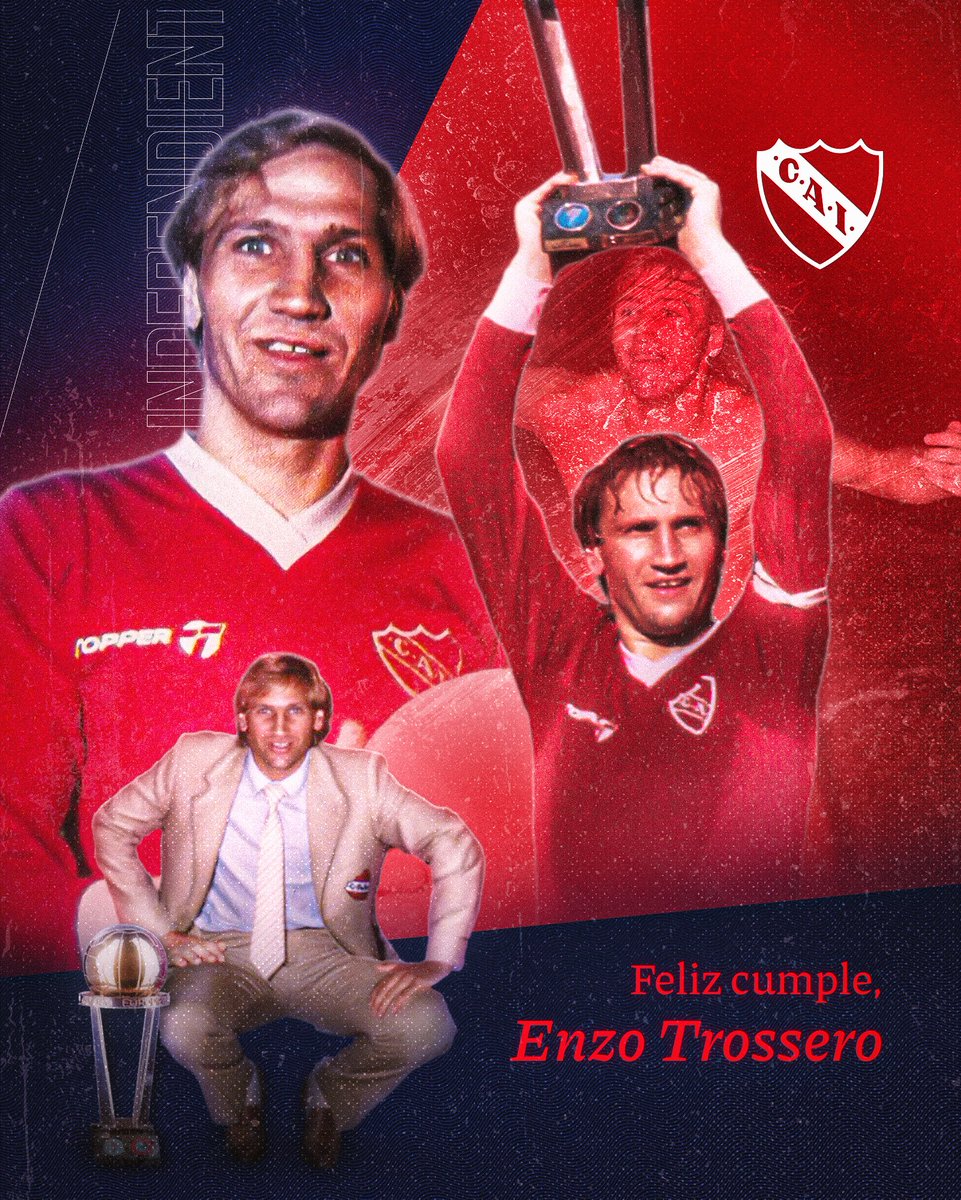 Capitán de grandes hazañas. Símbolo imborrable de #Independiente a través de los años. ¡Feliz cumpleaños, Enzo! 🎂 #TodoRojo 🔴