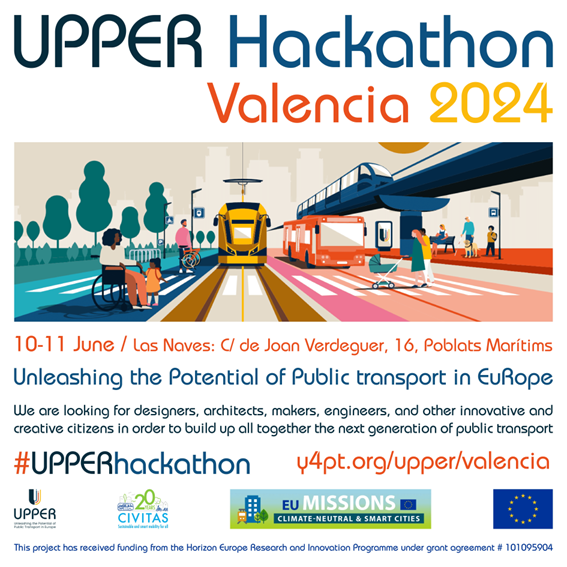 ibv_org's tweet image. Transform your city into a sustainable place! Join the #UPPERprojectEU Hackathon in Valencia. Organized by IBV, this event brings together multinational, multidisciplinary teams to innovate and transform public transport.

More information 👇🏻