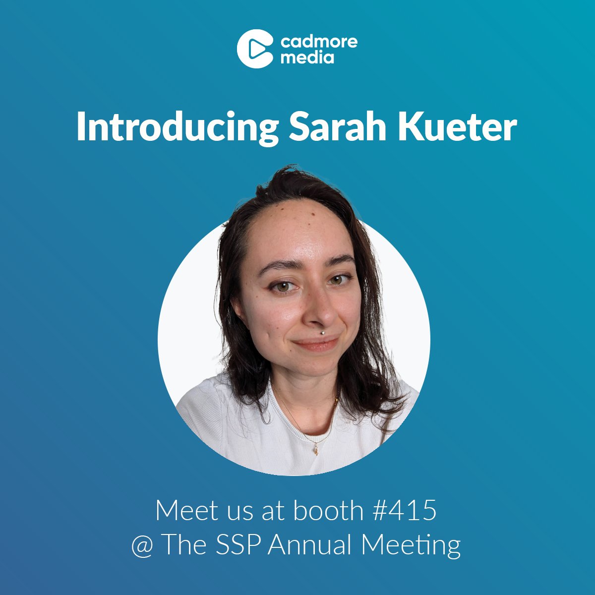 We’re excited to welcome Sarah as our new Sales Coordinator! Sarah is a history enthusiast with a passion for education and research.

Catch Sarah and the team at #SSP2024, booth #415!

Contact info@cadmore.media to arrange a meeting.

@scholarlypub
#Publishing #MeetTheTeam