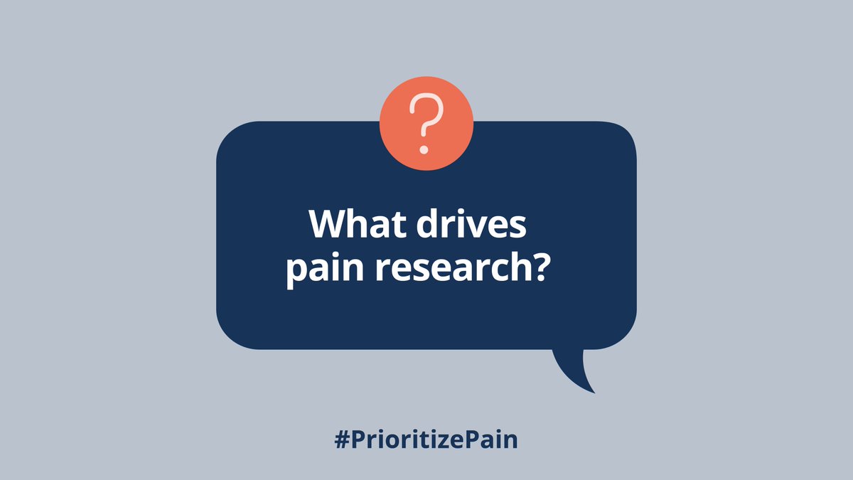 What drives pain research? 🔬👩‍⚕️

Join us in our efforts to understand pain and to improve outcomes for people living with pain.

#PrioritizePain #PainResearch #PainManagement