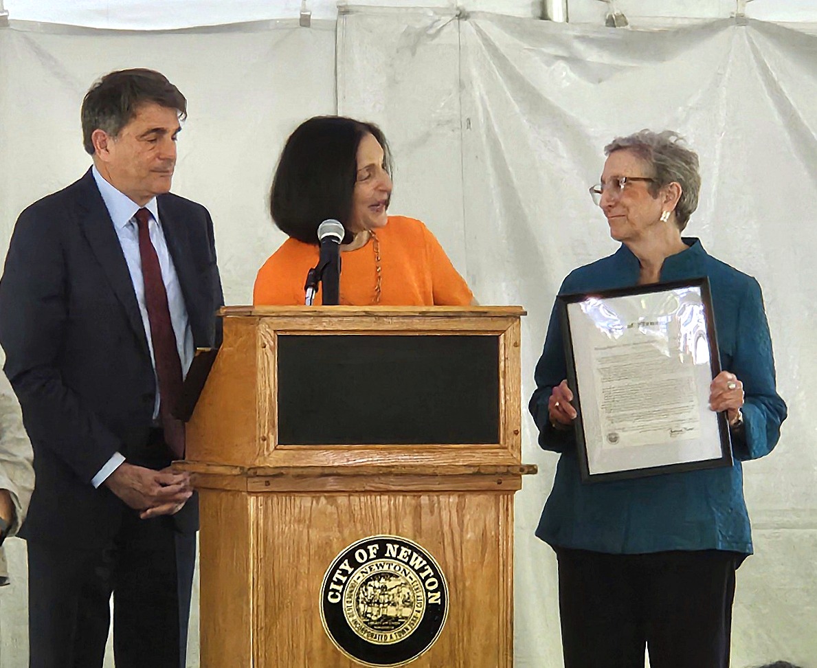 RepRuthBalser's tweet image. Thank you Mayor @RuthanneFuller and #Newton for recognizing my years of service as #Alderman and #StateRep along with @RepKayKhan who is also retiring.