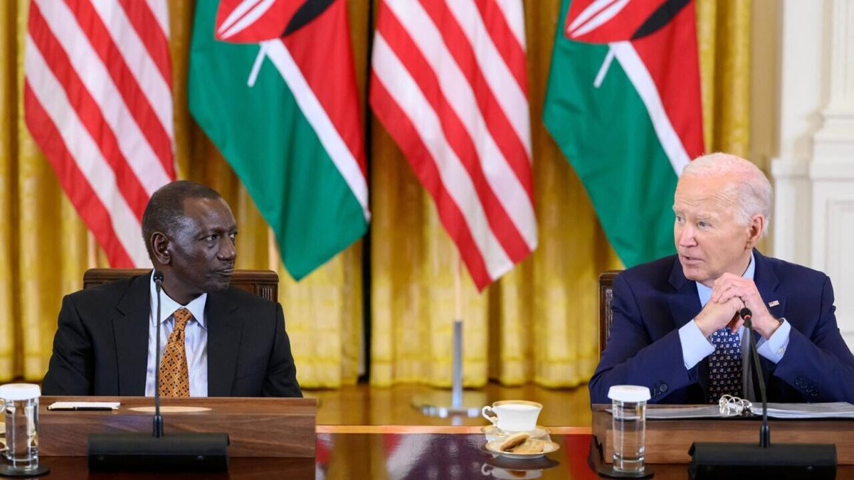 Biden woos Kenya's President William Ruto at White House in rare state visit ➡️ go.france24.com/VUo