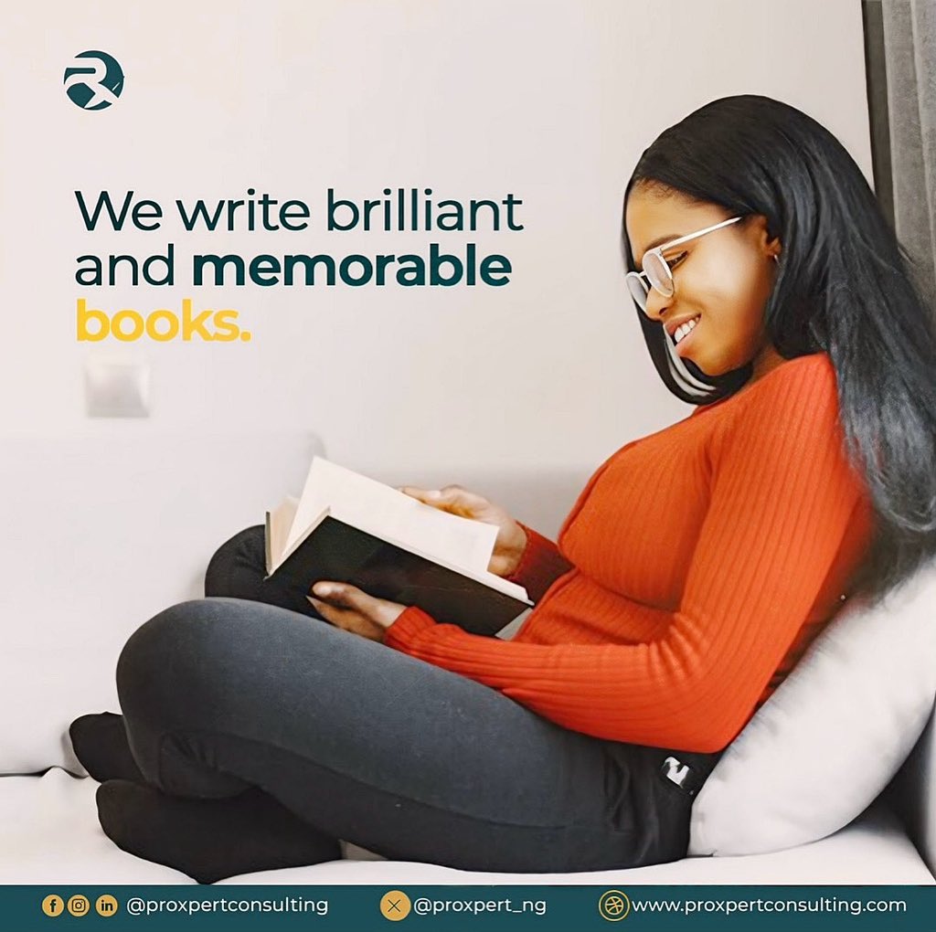 We write brilliant and memorable books. Let’s help you write yours! ❤️

-

#proxpertconsulting #contentmanagement #everythingwriting #bookpublishing #contentwriting #digitalproducts #copywriting #professionalism #expertise #editing #proofreading #books #reading #ghostwriting