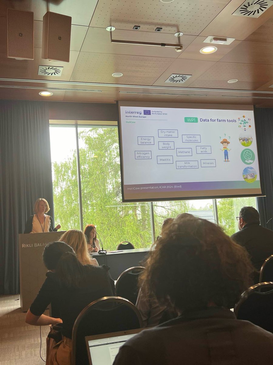 Our project manager, Julie Leblois, presented the <a href="/HoliCowProject/">HoliCow Project</a> at the <a href="/ICAR_Committee/">ICAR.Official</a> and <a href="/InterbullCentre/">Interbull Centre</a> Annual Conference in Bled, Slovenia.
She gave an overview of the project and of our objectives and explained each Work Package in more details! 👏
#ICAR2024