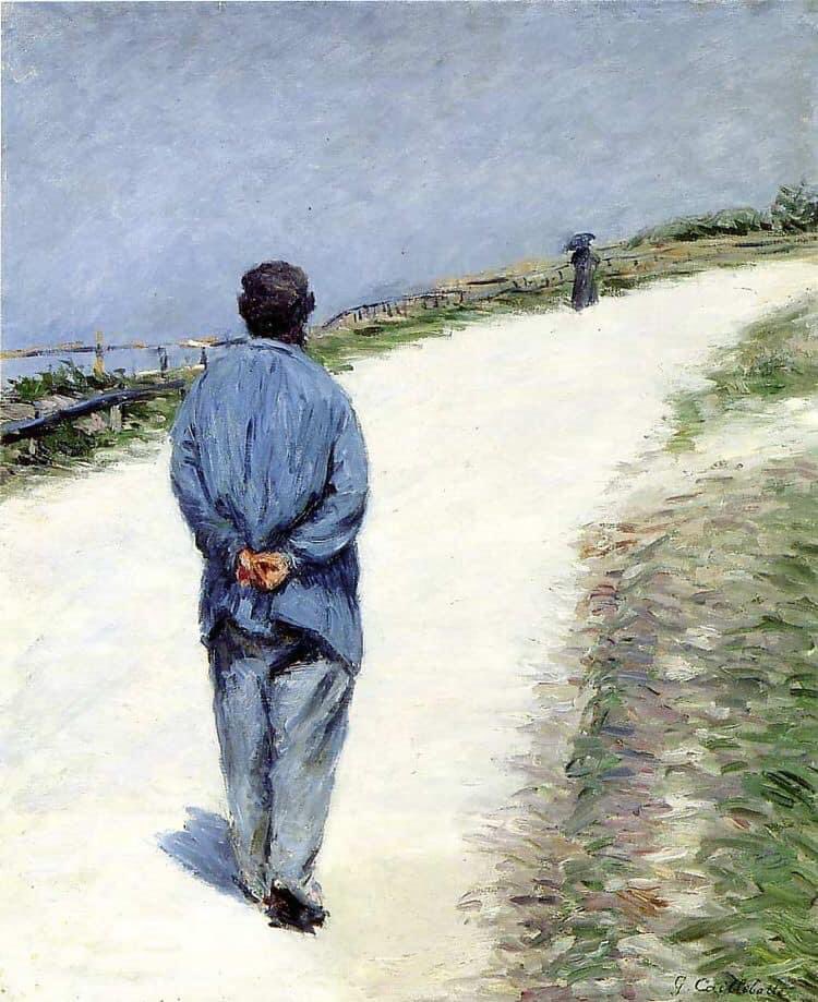 Gustave Caillebotte La promenade (Etretat)