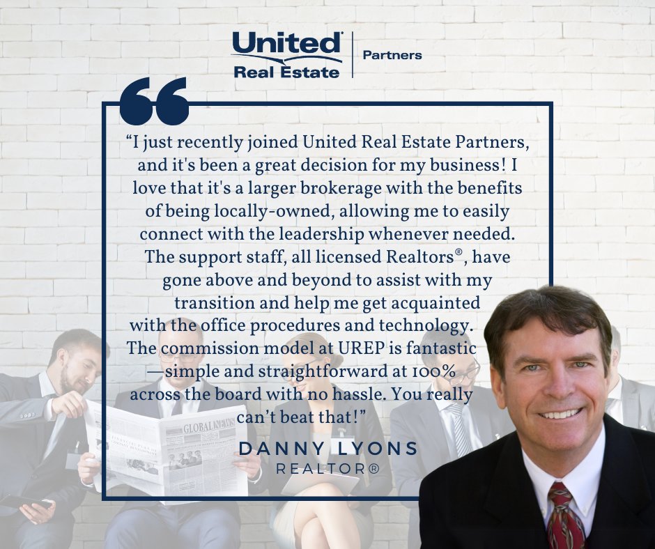 🏡 Nothing makes us prouder than hearing from our amazing agents! 🌟 Huge thanks to local leader Danny Lyons, Realtor® for his recent feedback. Ready to join a team that supports your success? Let's connect! ☎️ 504-305-4930 🌐 unitedrealestatepartners.com #AgentTestimonial