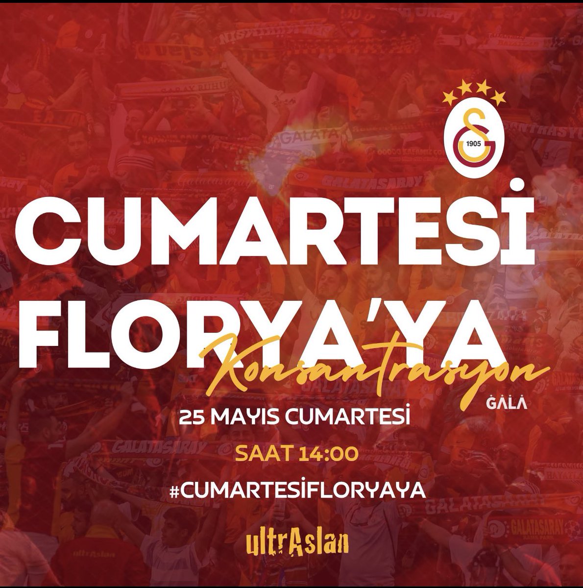 🦁 Aslanlarımızla Omuz Omuza Sen Şampiyon Olacaksın ❤️💛 ⭐️⭐️⭐️⭐️ @GalatasaraySK 🦁 #CumartesiFloryaya