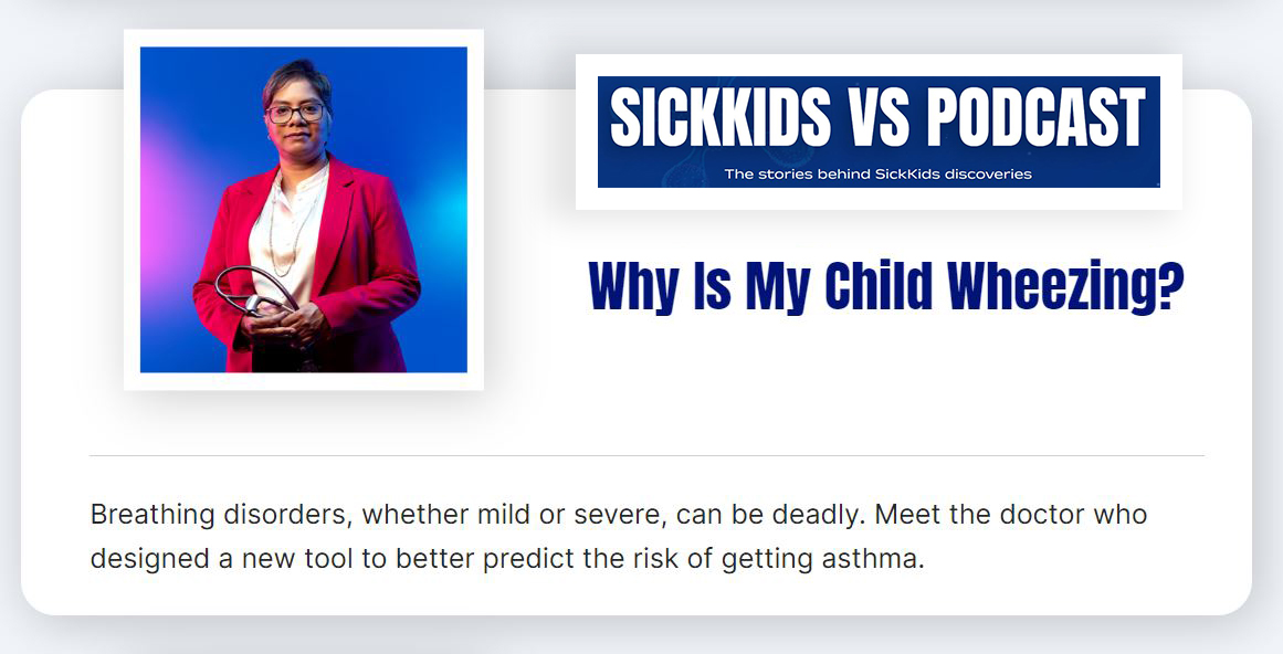 In this <a href="/sickkids/">SickKids Foundation</a> podcast, meet Hannah &amp; hear how she finally had her #asthma correctly diagnosed thanks to CHILD Director Dr. Padmaja Subbarao  <a href="/UofT_DoM/">Department of Medicine University of Toronto</a> <a href="/UofT/">University of Toronto</a> &amp; a simple tool based on CHILD research.

sickkidsfoundation.com/podcast/breath…