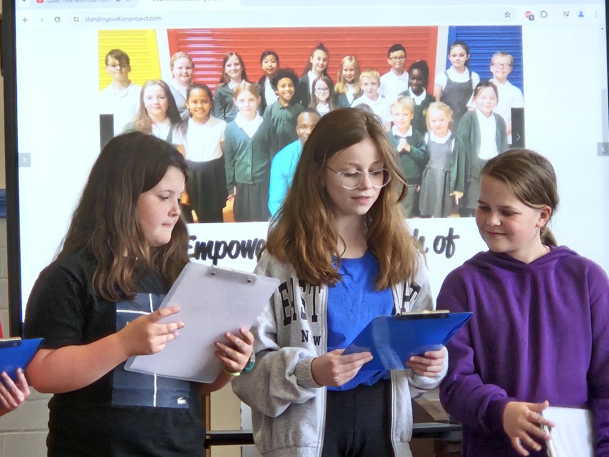 NewBrightonPS's tweet photo. Year 5 girls Let Us Shine group also held a presentation assembly this week. The confidence and self-esteem displayed by the girls was amazing to see. We look forward to seeing you flourish even more next term 🌟 #LetUsShine #StandingOvationProject @StandingOvproj https://t.co/GTONGXp7DS