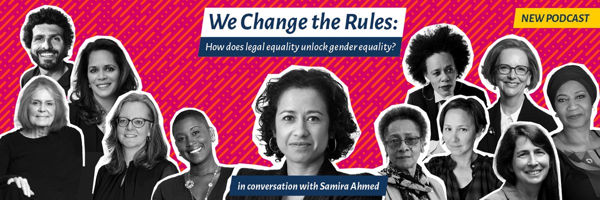 📢 Our podcast 'We Change the Rules' hosted by award-winning broadcaster @SamiraAhmedUK offers unique insights on policies that govts should consider to achieve legal & gender equality. Read why it's a must-listen: equalitynow.org/news_and_insig… Available on Apple, Spotify & YouTube.