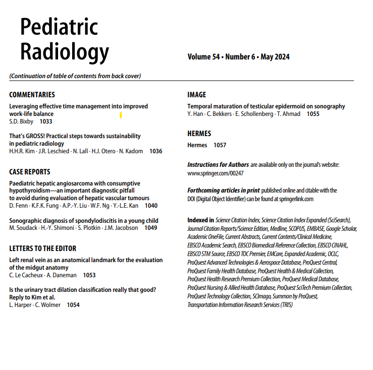 Pediatric Radiology (@pedradjournal) on Twitter photo May issue is here:
Begin with 
MRI workflow for  implanted devices from CHOP & 
Sam Gerrie's series on orbital lesions
and end with 
Hermes by Lee K. Collins May issue is here:
Begin with 
MRI workflow for  implanted devices from CHOP & 
Sam Gerrie's series on orbital lesions
and end with 
Hermes by Lee K. Collins