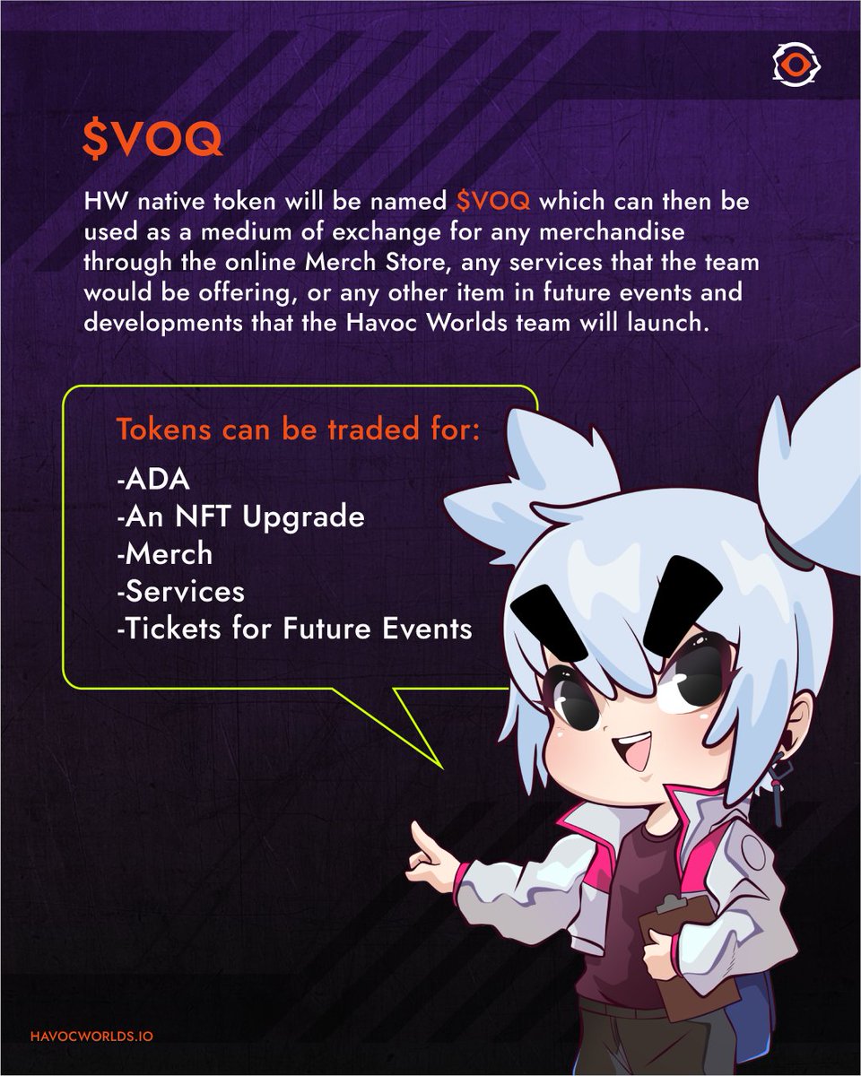 havocworlds's tweet photo. Our S2 mint funds will be used to bring robust liquidity to our native token, $VOQ. This means more stability and growth potential for your investments. 🌟

Here's some infographics you can munch on! https://t.co/WK3ATvOj1n