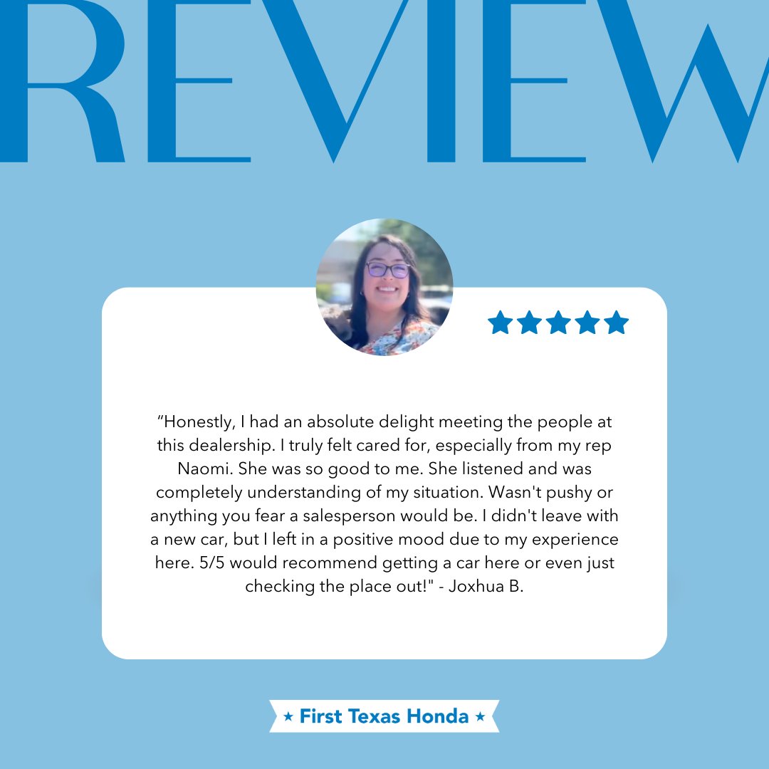 First Texas Honda tweet media