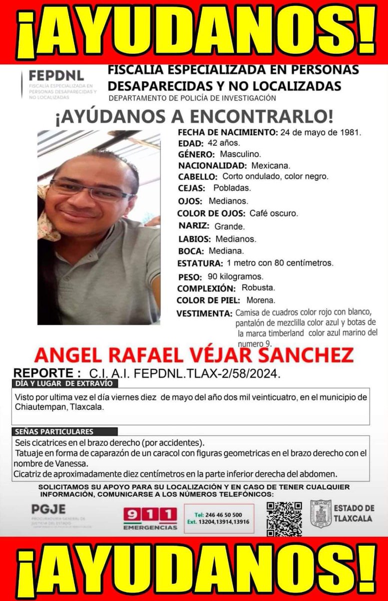 apsantiago's tweet photo. Ángel, familiar de una persona muy querida, está desaparecido desde hace 12 días. Ojalá me ayudaran con un RT. https://t.co/9DVz2OiPCC