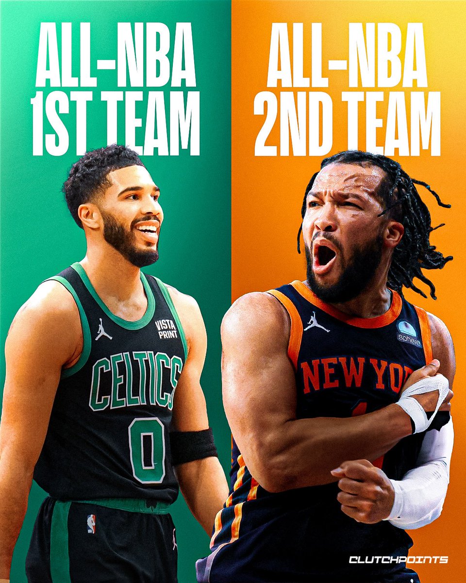 Jalen Brunson led a less talented and significantly more injured Knicks team to the 2nd seed, but was named to All-NBA 2nd team. The Knicks star outplayed Jayson Tatum in both the regular season and playoffs. And if that's not enough, Brunson finished top 5 in MVP voting this