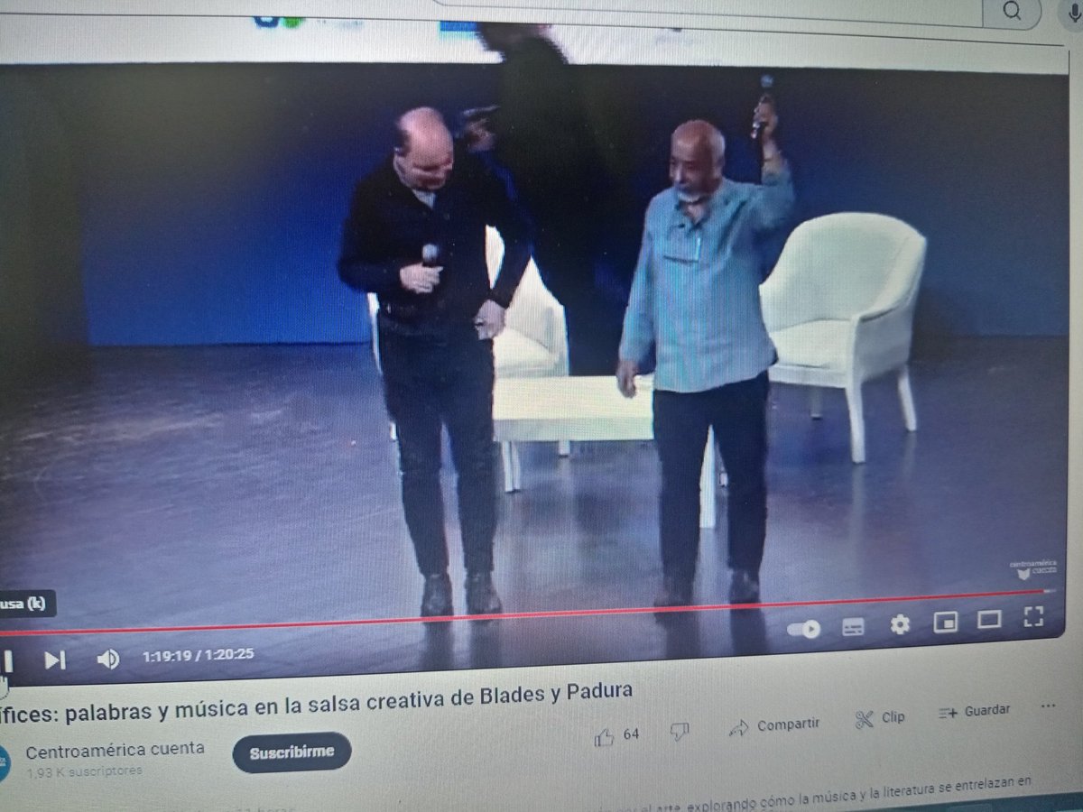 Centroamérica Cuenta tuvo una clase maestra entre <a href="/leonardopadura/">Leonardo Padura</a> y <a href="/rubenblades/">Rubén Blades</a> disponible en el canal de YouTube. Muy recomendada.