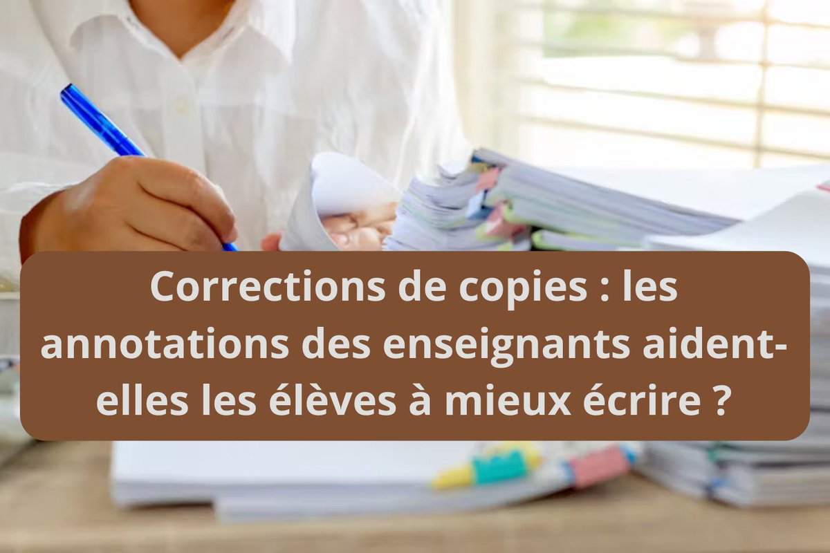 #Éducation👩‍🎓// Entre conseils & questions, encouragements & remontrances, les annotations sur les copies font partie du quotidien #scolaire. Mais comment les élèves en tirent-ils parti ? Fanny Rinck MCF UGA en Sciences du langage via @FR_Conversation 🔗bit.ly/3UWE2iK