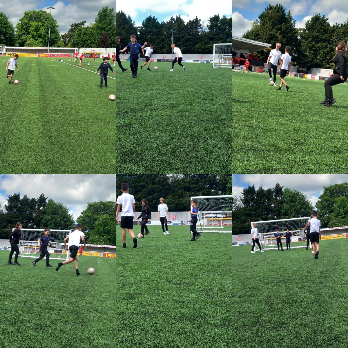 A great afternoon @ChathamTownFC today.As it was our last session of the term, the children thoroughly enjoyed a challenging match against staff today ⚽️ 🥅 #Teamwork #ThisisAP #Football