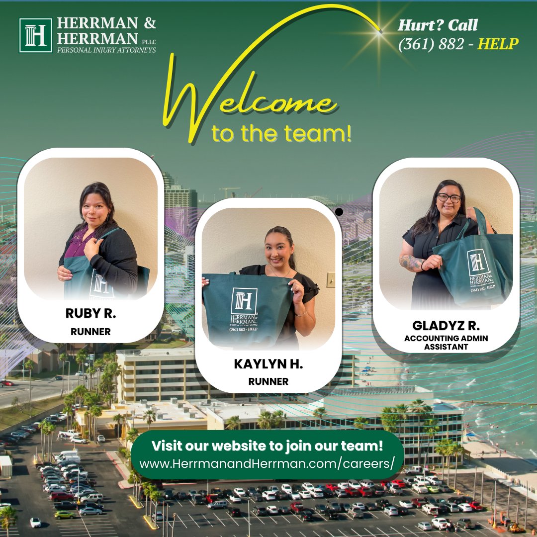 🌟 Let's warmly welcome Ruby, Kaylyn, and Gladyz, the newest additions to the Herrman and Herrman team! 🎉

Apply now and become part of our exceptional team! 🚀
herrmanandherrman.com/careers/  

#NewTeamMembers #HerrmanAndHerrman #WelcomeToTheTeam