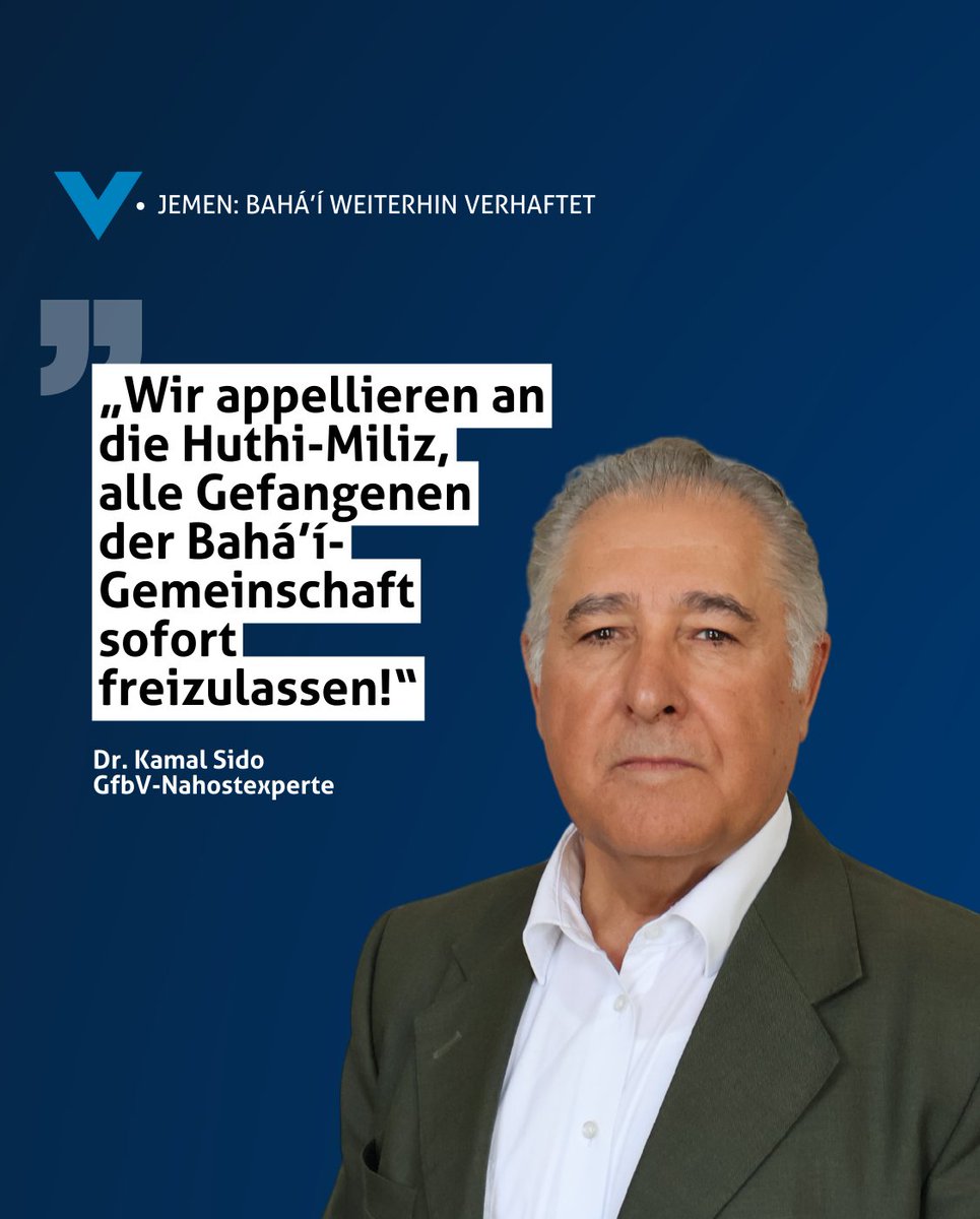 Im Mai 2023 wurden 17 #Bahai bei einer friedlichen Versammlung in Sanaa, Jemen, verhaftet. Fünf von ihnen sind bis heute verschollen. @BahaiDE @JaschaNoltenius @shila_behjat