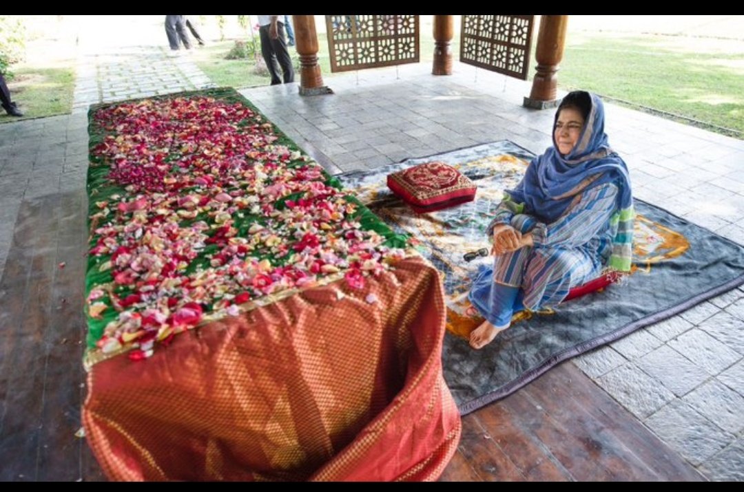 No matter where he is , His  spirit will be beside you mam @MehboobaMufti. ...   May Allah Elevate his status in jannat Aameen Ya Rub