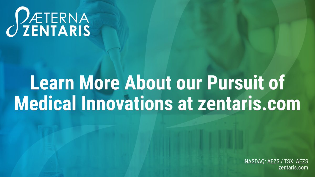 Visit our website at bit.ly/3BL7gpx to learn more about our pursuit of medical innovations. 

$AEZS #NMOSD #ParkinsonsDisease #ALS #AGHD #CGHD #Hypoparathyroidism #Diagnostics #Therapeutics #AutoimmuneDisease