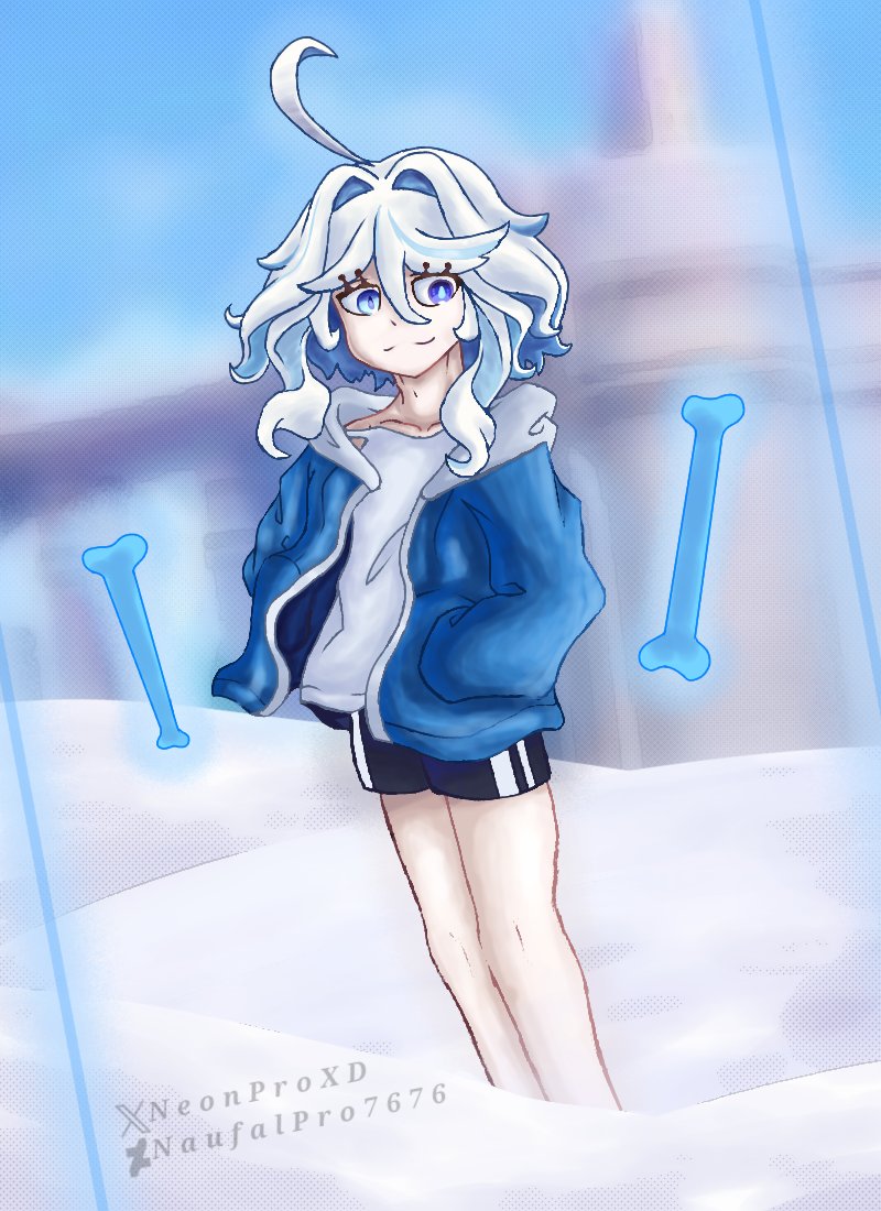 NeonProXD's tweet photo. Furina Cosplaying As Sans From Undertale 💙💀

Genshin Impact Art #原神 #genshinimpact #furina #Genshinfanart #GenshinImpactth https://t.co/XkODCV2OCU