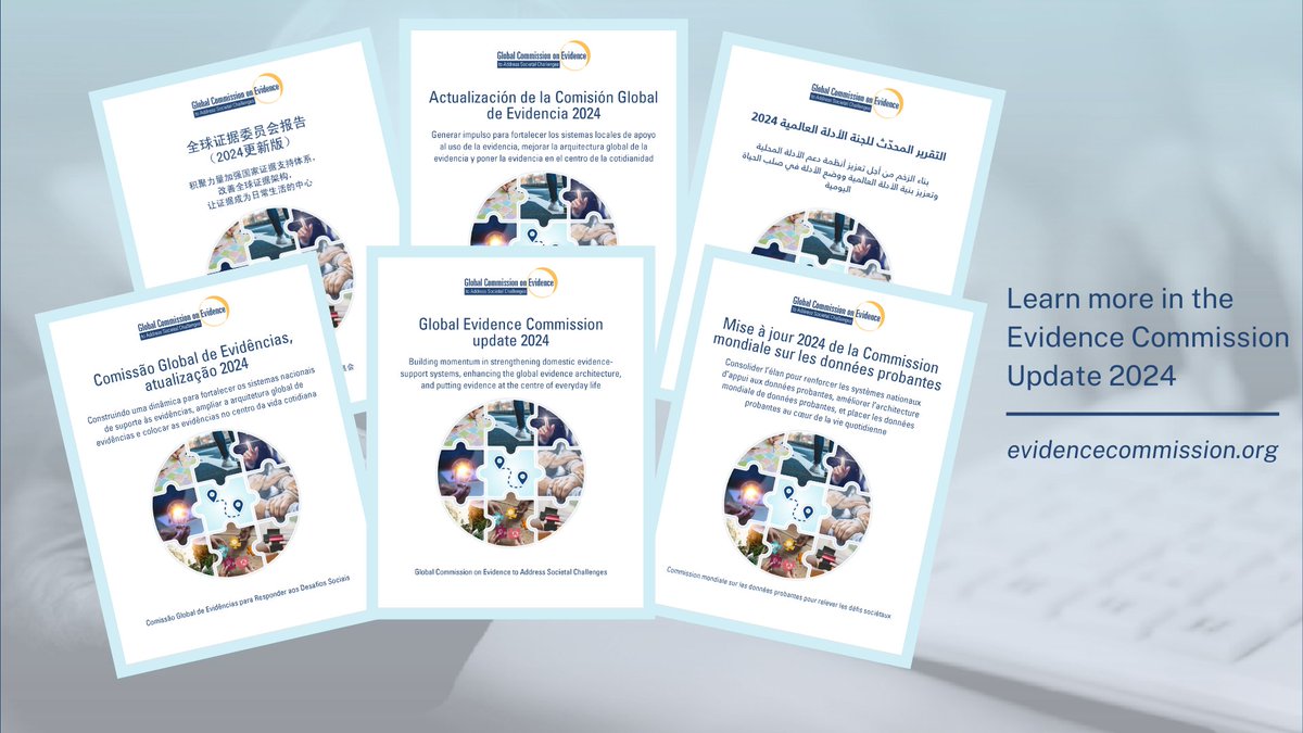 The Evidence Commission report is now available in seven languages ow.ly/Rpba50RzvtI