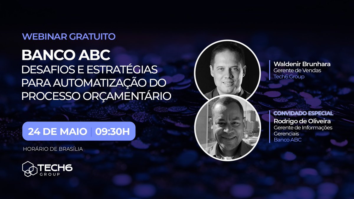 Tech6Group's tweet photo. Estaremos neste webinar amanhã, às 9h30 para falar sobre: desafios enfrentados com planejamento em planilhas, estratégias adotadas em aprovação de ferramentas e quais tarefas eram executadas em planilha e agora estão automatizadas.

Junte-se a nós nessa jornada de conhecimento! https://t.co/NVEXpD4Sew