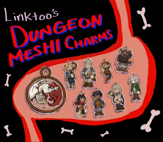 who up digesting their dungeon meshi charms 