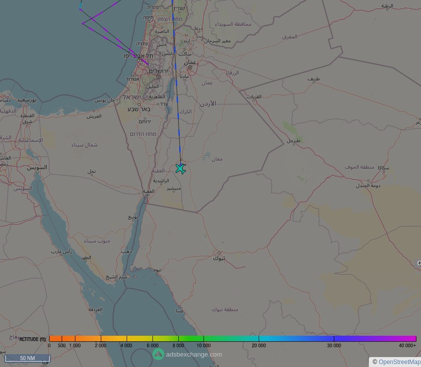 IntelskyB's tweet photo. 🇺🇸 United States Marine Corps ✈️ C560 ( Cessna UC-35D Citation ) (166374, #AE0940) as flight #PAT25 was just spotted over 🇯🇴 Maan, #Jordan at ☁️ 17000 ft.

🔴 Live tracking:
https://t.co/IVgv2dlkqR

🖼️ by https://t.co/DmPVsxJHer https://t.co/ntGTLukmkk