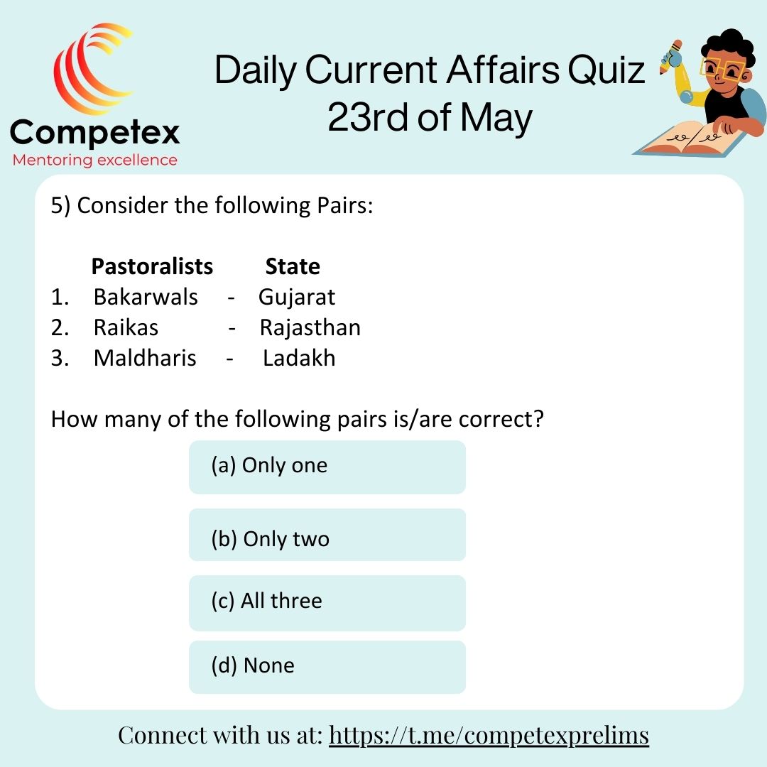 Competex5's tweet photo. Answer such current affairs based questions in our telegram group. Link for telegram group is mentioned in bio. #upscaspirants #upscprelims2023 #kapilsibbal #karanthapar #prashantkishore #CurrentUpdates #news #form17c https://t.co/zr7kiiodbs