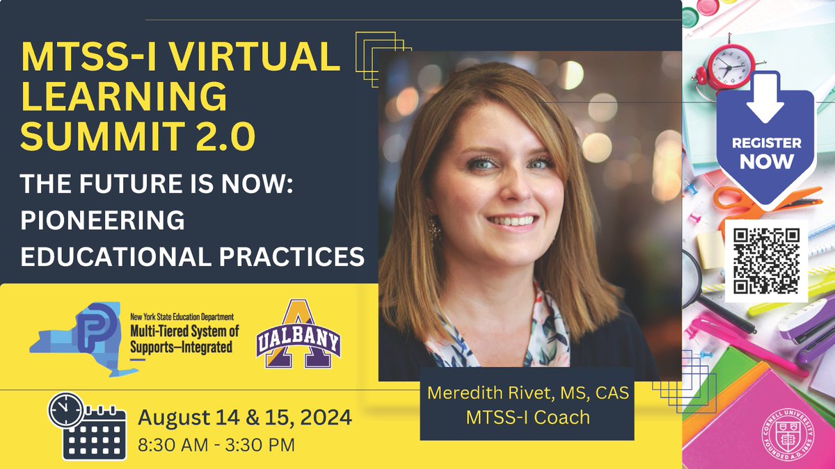Register now for a chance to see #MTSSI coach Meredith Rivet and discuss how to utilize assessments and data that align with the pillars of reading. We hope to see you at the MTSS-I Virtual Learning Summit 2.0! Register here: bit.ly/4am5RaF #EduPioneers