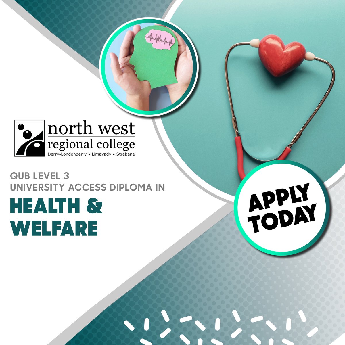 We have places available on the Adult Learning Access Diploma in Health & Welfare course where you will study subjects such as health & welfare; research; study skills; human anatomy & physiology; psychology & microbiology! Apply today at: shorturl.at/jppVF