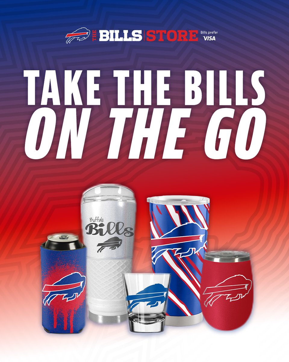 Cheers! 🥤 Get your Bills drinkware before it's gone: bufbills.co/3yF9c6N