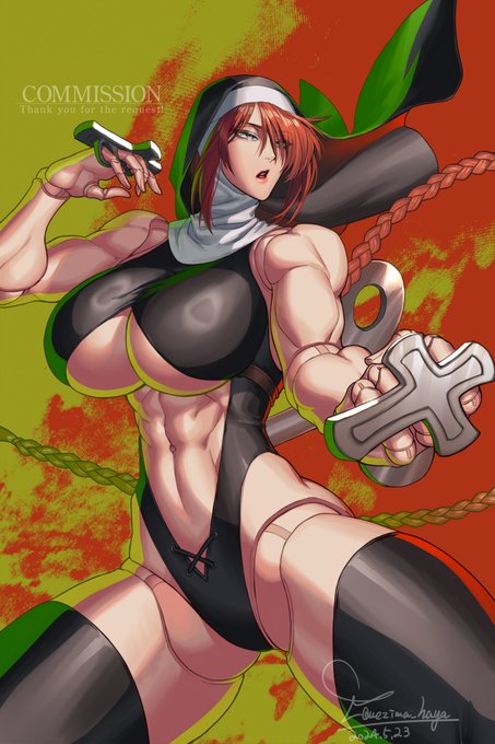 Skeb納品致しました!シスター風冒険者を描かせていただきました、リクエストありがとうございました!(Skebページにおっぱい出し差分あります)#Skeb #Commission 