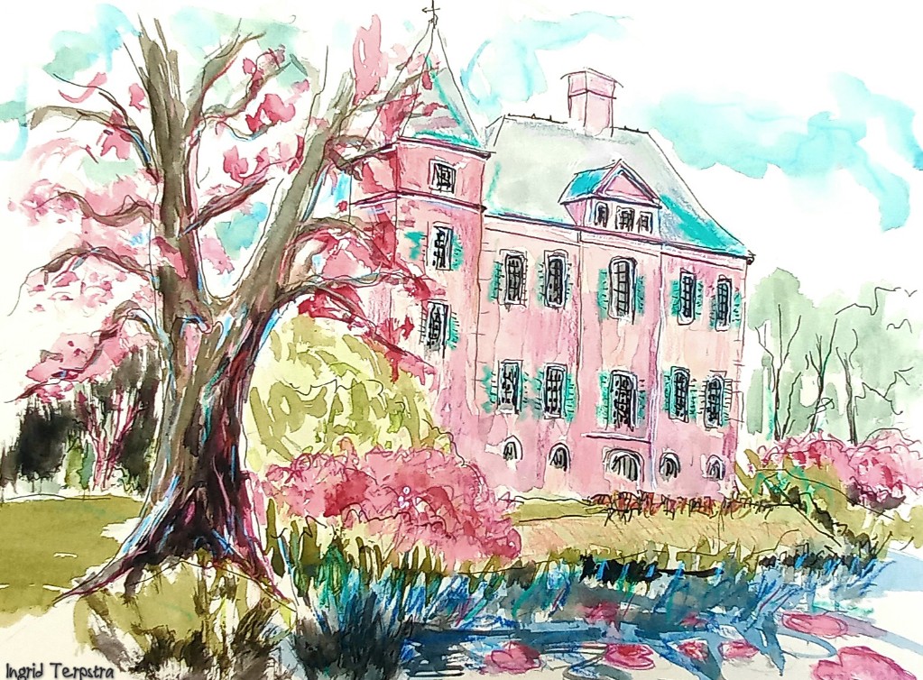 Huize Verwolde liet ons in betovering komen💟 Sprookjesachtig mooi daar! #plenairpainters <a href="/HuisVerwolde/">Verwolde</a> #gld #landgoed #laren