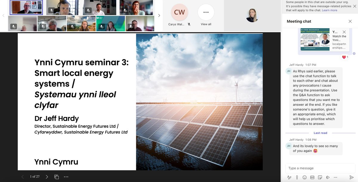 This week we finished our Ynni Cymru energy essentials seminars. Thank you to everyone who attended and Dr Jeff Hardy for such informative and lively sessions! 🌍 You can catch up with all the seminars on the Local Partnerships website: localpartnerships.gov.uk/resources/ynni…
