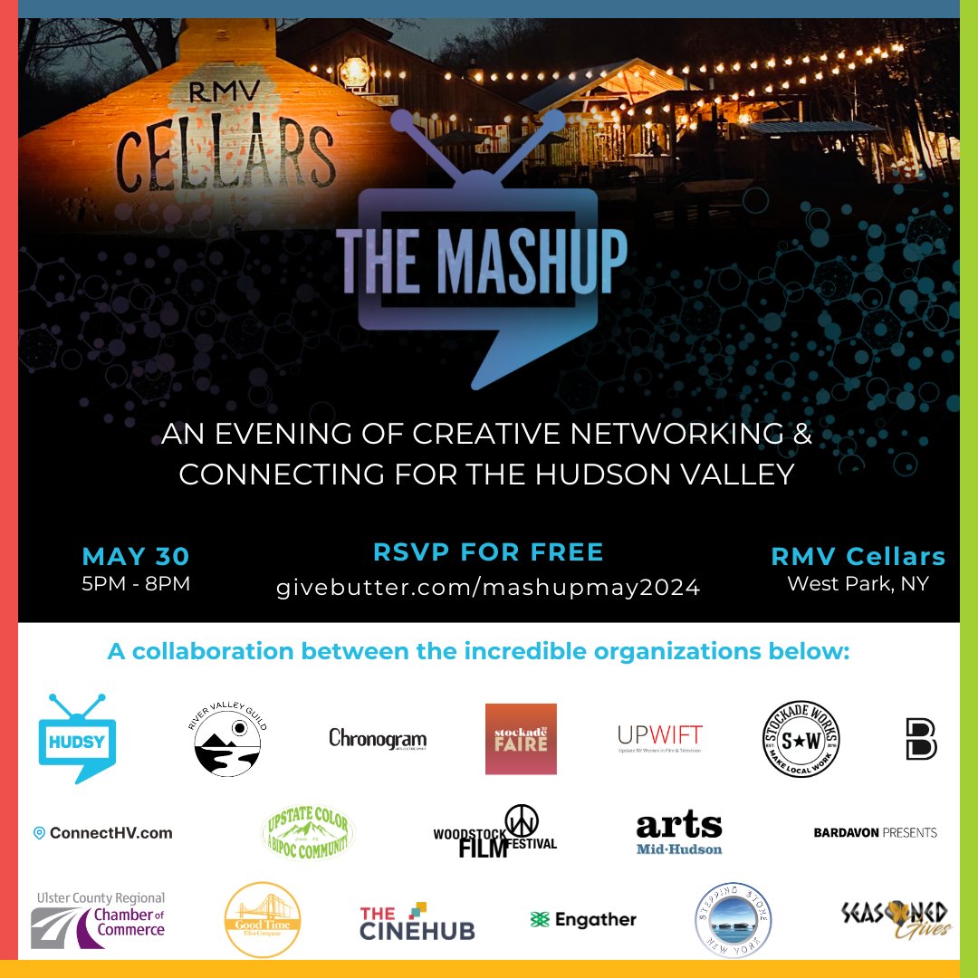 We are excited to be back at THE MASHUP next Thursday, May 30 at Red Maple Vineyard in West Park! Will we see you there? 👋⁠
⁠
#ArtsMidHudson #TogetherWeCreate #HudsyTV #Hudsy #TheMashup #HudsonValleyNetworking #HudsonValleyArts
