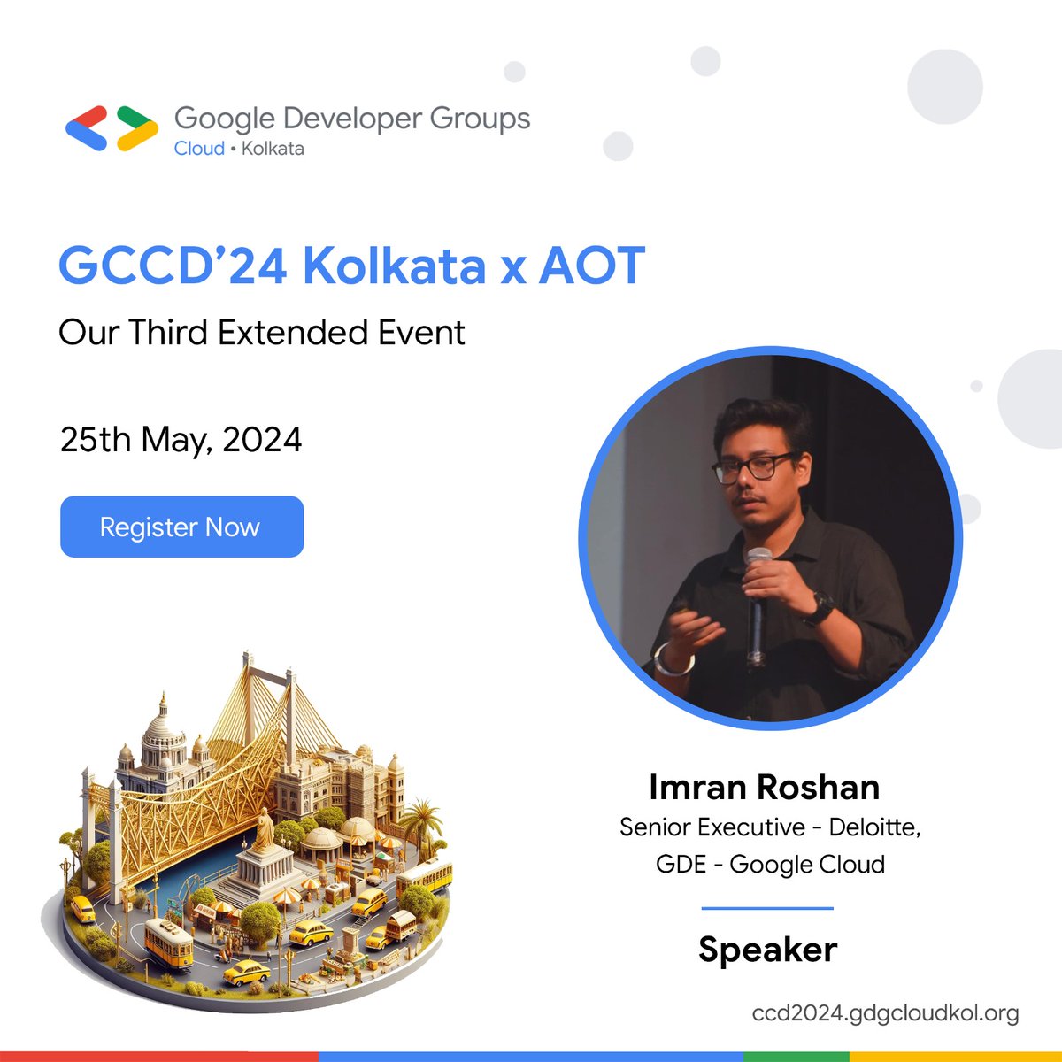 Power up for an electrifying session at GCCD Kol '24 X AOT! ⚡

Join to learn about smart threat hunting on GCP with @imranfosec, Senior Executive - Deloitte & GDE - Google Cloud.

#gdgcloudkol #gccdkol24 #ticketsToGCCD #likeneverbefore