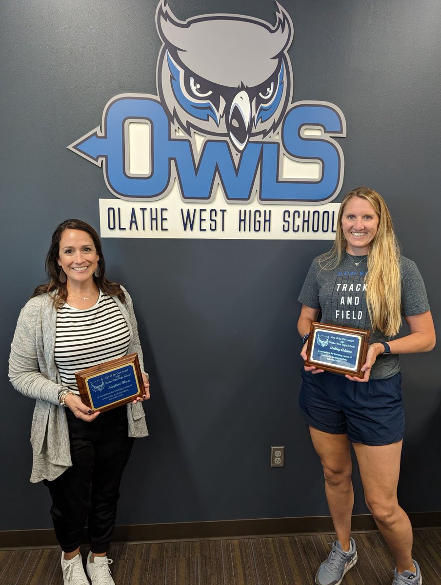 ADNovacekOPS233's tweet photo. We are proud of our "Eye of the Owl" winners for 2023-24:

Meghan Blaze - Classified 
Ashley Admire -Certified 

The staff picked two awesome people! #OwlPower @ADButlerOW @MaBlackOW @AnnaLynnMorris @gksmithowls https://t.co/mb28a0sB8g