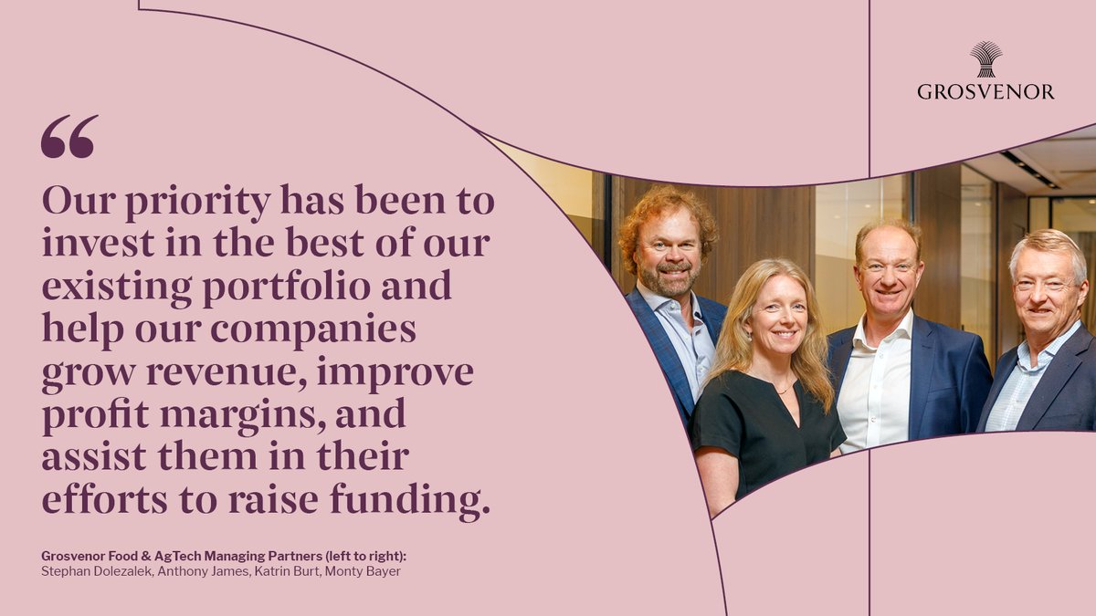 Grosvenor Food &amp; AgTech's portfolio includes some of the industry’s most innovative businesses reshaping how food is produced, distributed &amp; consumed to create more sustainable outcomes for people &amp; the planet 🌍

Find out more in our Annual Review:
grosvenor.com/performance