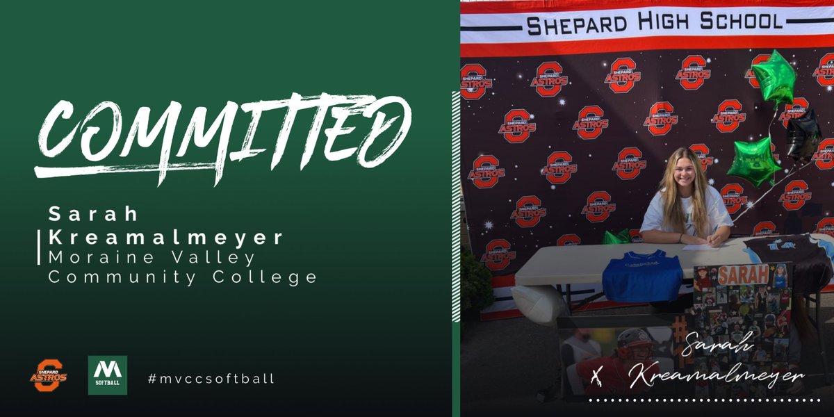 SoftballMvcc's tweet photo. Cyclone softball welcomes Sarah Kreamalmeyer to the Cyclone family. We are very excited to welcome you to our 2024-2025 season! Go Clones! 🌪️ https://t.co/vKOxOiPxvQ